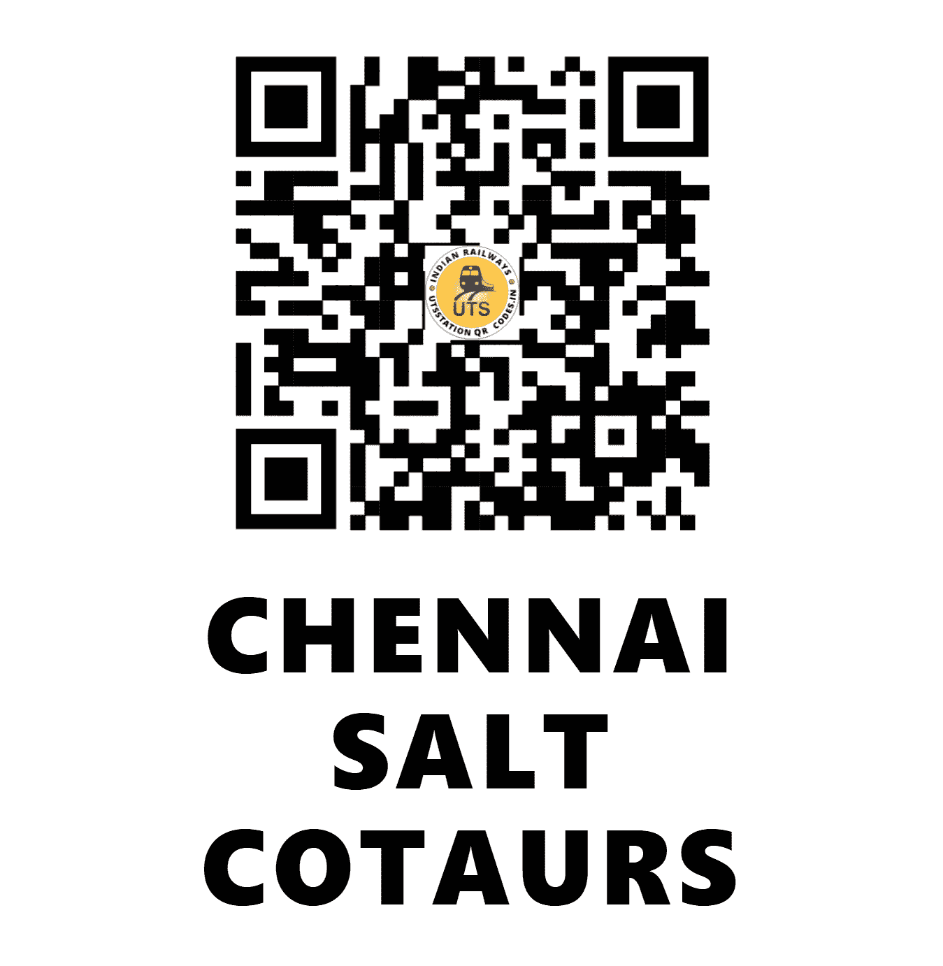 UTS QR Code for CHENNAI SALT COTAURS - SO (SR - TAMIL NADU)